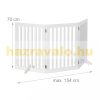 Space divider, safety grid, 3-panel fence for dogs or children, white