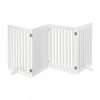 Space divider, safety grid, 4-panel fence for dogs or children, white