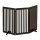 Space divider 92 cm high safety grid 3-panel fence for dogs or children brown