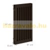 Space divider 92 cm high safety grid 4 panel fence for dogs or children brown