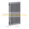 Space divider 92 cm high safety grid 4 panel fence for dogs or children gray