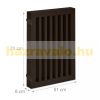 Space divider, safety grid 4 panel fence for dogs or children brown
