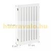Space divider 91.5 cm high safety grid 3 panel fence for dogs or children white