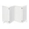 Space divider 91.5 cm high safety grid 4 panel fence for dogs or children white