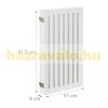 Space divider 91.5 cm high safety grid 4 panel fence for dogs or children white
