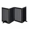 Space divider, safety grid 4-panel fence for dogs or children black