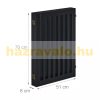 Space divider, safety grid 4-panel fence for dogs or children black