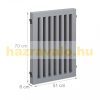 Space divider, safety grid, 3-panel fence for dogs or children, gray