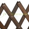 Safety grid extendable bamboo panel 47.5-60 cm high brown protective fence to protect dogs stair guard
