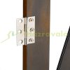 Safety grid extendable bamboo panel 47.5-60 cm high brown protective fence to protect dogs stair guard