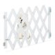 Safety grid extendable bamboo panel 47.5-60 cm high white protective fence to protect dogs stair guard