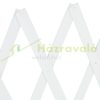 Safety grid extendable bamboo panel 47.5-60 cm high white protective fence to protect dogs stair guard
