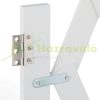 Safety grid extendable bamboo panel 47.5-60 cm high white protective fence to protect dogs stair guard