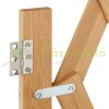 Safety grid extendable bamboo panel 47.5-60 cm high protective fence to protect dogs stair guard