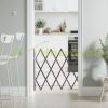 Safety grid extendable bamboo panel 69-82.5 cm high protective fence to protect dogs stair guard
