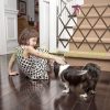 Safety grid extendable bamboo panel 69-82.5 cm high protective fence to protect dogs stair guard