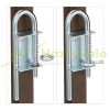 Safety grid extendable bamboo panel 69-82.5 cm high protective fence to protect dogs stair guard