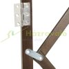 Safety grid extendable bamboo panel 69-82.5 cm high protective fence to protect dogs stair guard