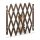 Safety grid extendable bamboo panel 70-82 cm high brown protective fence to protect dogs stair guard