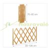 Safety grid extendable bamboo panel 70-82 cm high protective fence to protect dogs Stair guard