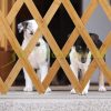 Safety grid extendable bamboo panel 70-82 cm high protective fence to protect dogs Stair guard