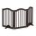 Space divider 70 cm high safety grid 3-panel protective fence to protect dogs or children brown protective fence