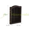 Space divider 70 cm high safety grid 4-panel protective fence to protect dogs or children brown protective fence