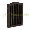 Space divider 70 cm high safety grid 4-panel protective fence to protect dogs or children brown protective fence