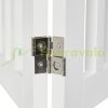 Space divider 70 cm high safety grid 4-panel protective fence to protect dogs or children white protective fence