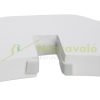 Space divider 70 cm high safety grid 4-panel protective fence to protect dogs or children white protective fence