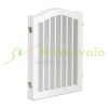 Space divider 70 cm high safety grid 4-panel protective fence to protect dogs or children white protective fence