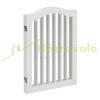 Space divider 70 cm high safety grid 3-panel protective fence to protect dogs or children white protective fence