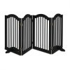 Space divider 70 cm high safety grid 4-panel protective fence to protect dogs or children black protective fence