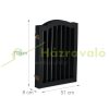 Space divider 70 cm high safety grid 4-panel protective fence to protect dogs or children black protective fence