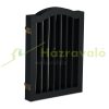 Space divider 70 cm high safety grid 4-panel protective fence to protect dogs or children black protective fence