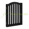 Space divider 70 cm high safety grid 3-panel protective fence to protect dogs or children black protective fence