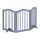 Space divider 70 cm high safety grid 3-panel protective fence to protect dogs or children gray protective fence
