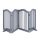 Space divider 70 cm high safety grid 4-panel protective fence to protect dogs or children gray protective fence