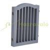 Space divider 70 cm high safety grid 4-panel protective fence to protect dogs or children gray protective fence