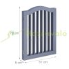 Space divider 70 cm high safety grid 3-panel protective fence to protect dogs or children gray protective fence