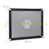 Safety grid panel 80 cm high protective fence to protect dogs Stair guard with paw motif