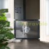 Safety grid panel 80 cm high protective fence to protect dogs Stair guard with paw motif