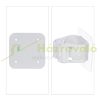 Safety grid panel 80 cm high protective fence to protect dogs Stair guard with paw motif