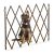 Biztonsági rács kihúzható bambusz panel 87,5-100 cm magas védőkerítés kutyák védelmére lépcsővédő