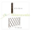 Safety grid extendable bamboo panel 87.5-100 cm high protective fence to protect dogs stair guard
