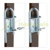 Safety grid extendable bamboo panel 87.5-100 cm high protective fence to protect dogs stair guard