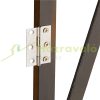 Safety grid extendable bamboo panel 87.5-100 cm high protective fence to protect dogs stair guard