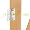 Safety grid extendable bamboo panel 87-97 cm high protective fence to protect dogs stair guard
