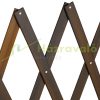Safety grid extendable bamboo panel 87-99 cm high brown protective fence to protect dogs stair guard