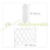 Safety grid extendable bamboo panel 87-99 cm high white protective fence to protect dogs stair guard